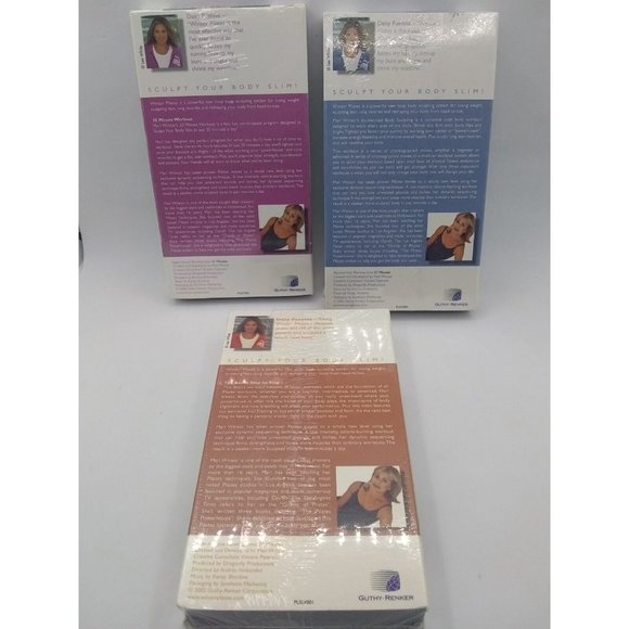 New Sealed VHS Bundle Mari Winsor Pilates Basics Step-byStep workout accelerated - Picture 2 of 3